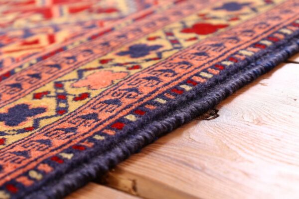 Afghan Orientteppich 118 × 177 cm, Seide, handgeknüpft
