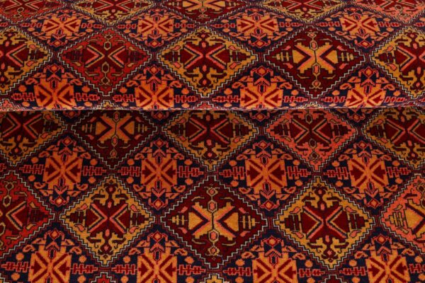 Afghan Orientteppich 118 × 177 cm, Seide, handgeknüpft