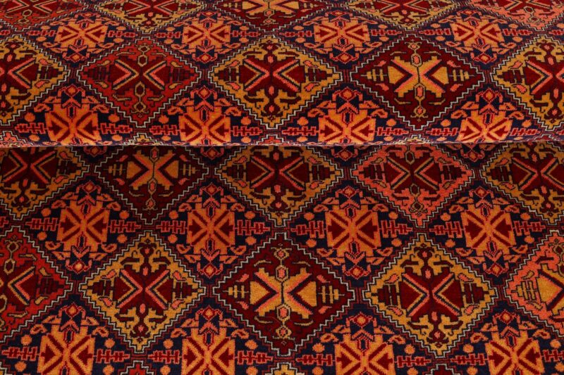 Afghan Orientteppich 118 × 177 cm, Seide, handgeknüpft