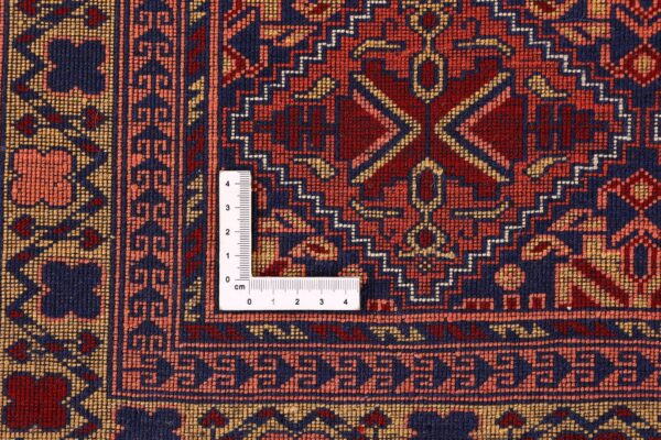 Afghan Orientteppich 118 × 177 cm, Seide, handgeknüpft