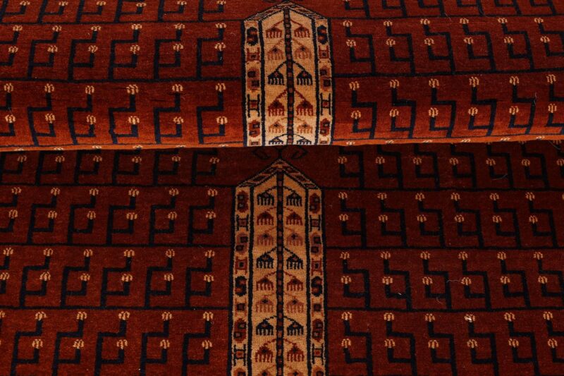 Afghan Orientteppich 123 × 179 cm, Seide, handgeknüpft antik