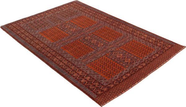 Afghan Orientteppich 135 × 205 cm, Seide, handgeknüpft