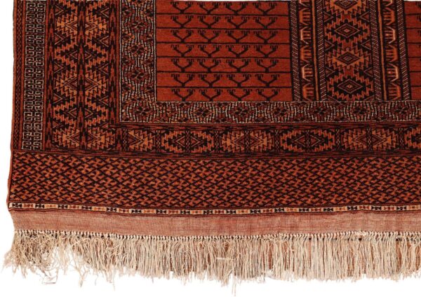 Afghan Orientteppich 135 × 205 cm, Seide, handgeknüpft