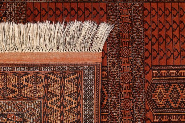Afghan Orientteppich 135 × 205 cm, Seide, handgeknüpft