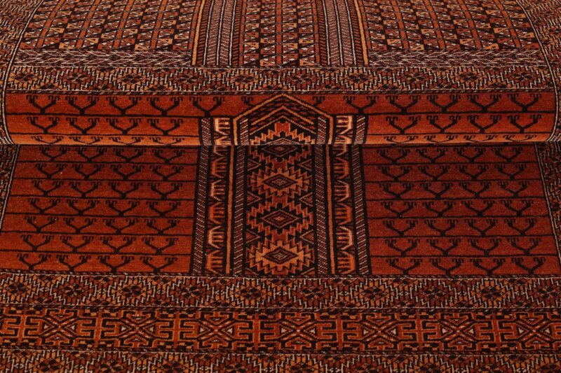 Afghan Orientteppich 135 × 205 cm, Seide, handgeknüpft