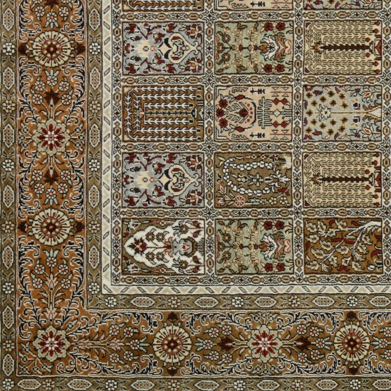 Ghom Orientteppich 123 × 186 cm, Seide, handgeknüpft exklusiv