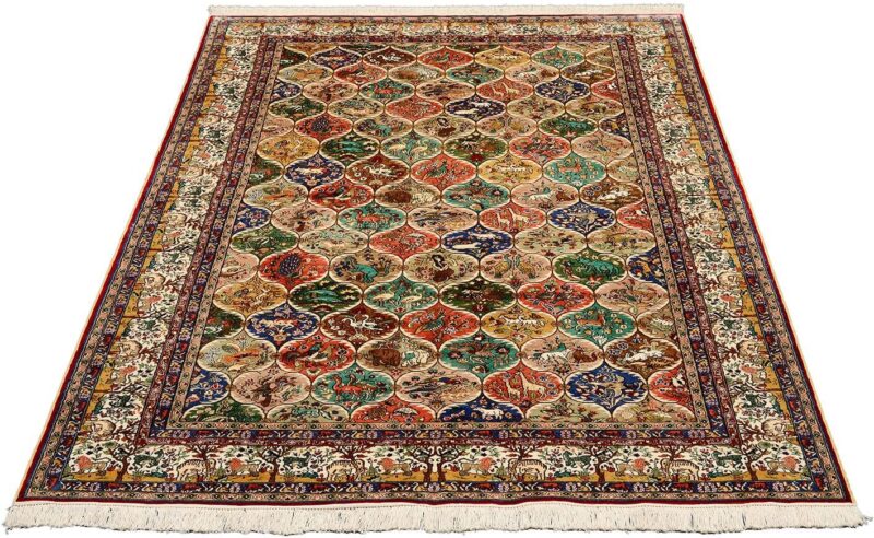 Ghom Orientteppich 153 × 242 cm, Seide, handgeknüpft