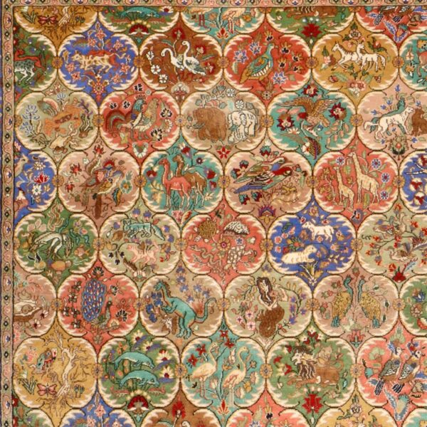 Ghom Orientteppich 153 × 242 cm, Seide, handgeknüpft