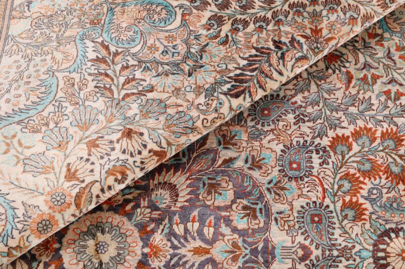 Ghom Orientteppich 155 × 240 cm, Seide, handgeknüpft exklusiv