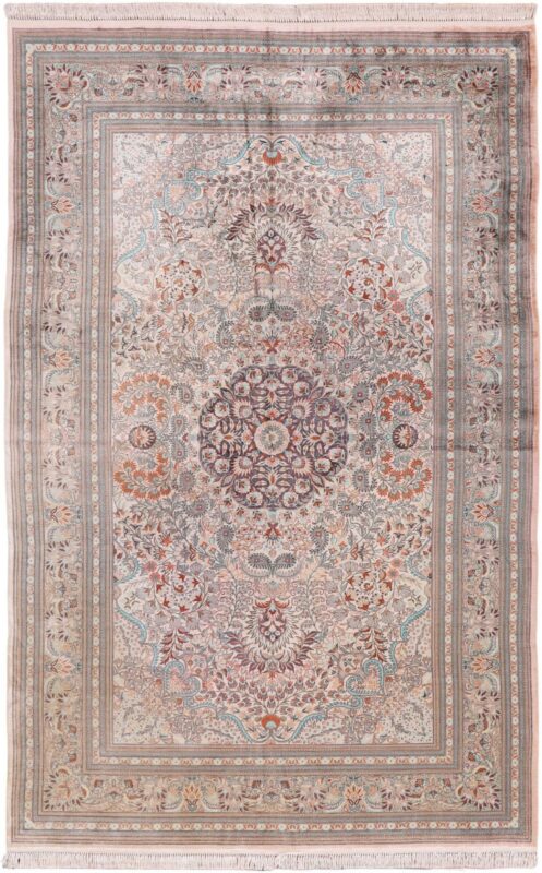 Ghom Orientteppich 155 × 240 cm, Seide, handgeknüpft exklusiv