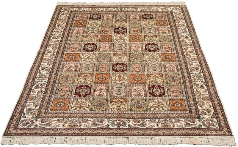 Ghom Orientteppich 157 × 245 cm, Seide, handgeknüpft hochfein