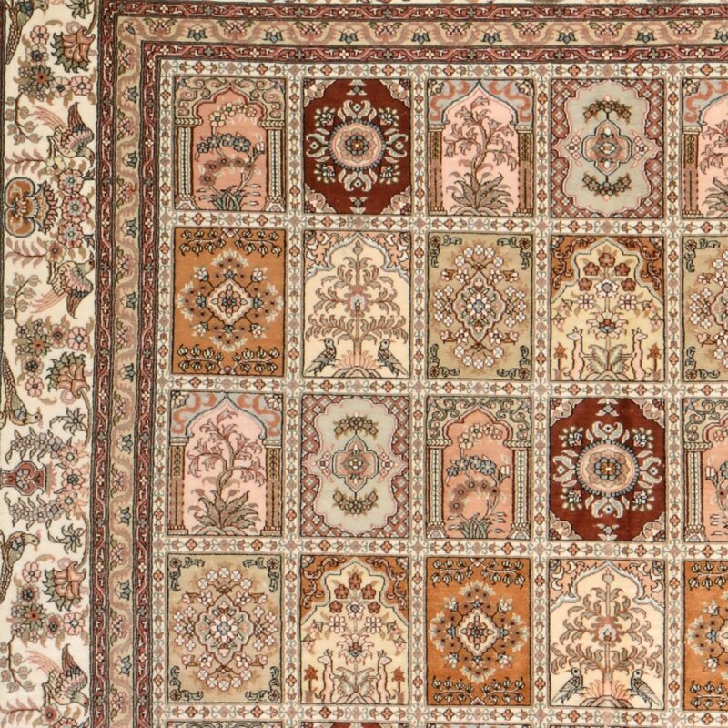 Ghom Orientteppich 157 × 245 cm, Seide, handgeknüpft hochfein