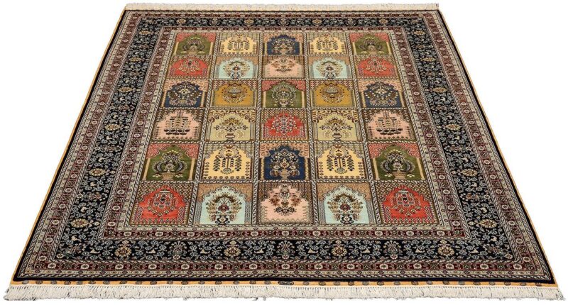 Ghom Orientteppich 172 × 235 cm, Seide, handgeknüpft Seidenglanz