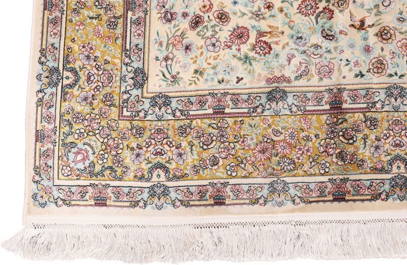 Ghom Orientteppich 200 × 300 cm, Seide, handgeknüpft