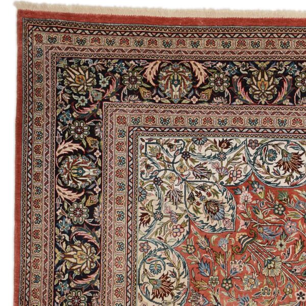 Ghom Orientteppich 202 × 302 cm, Seide, handgeknüpft