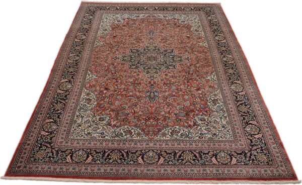 Ghom Orientteppich 202 × 302 cm, Seide, handgeknüpft