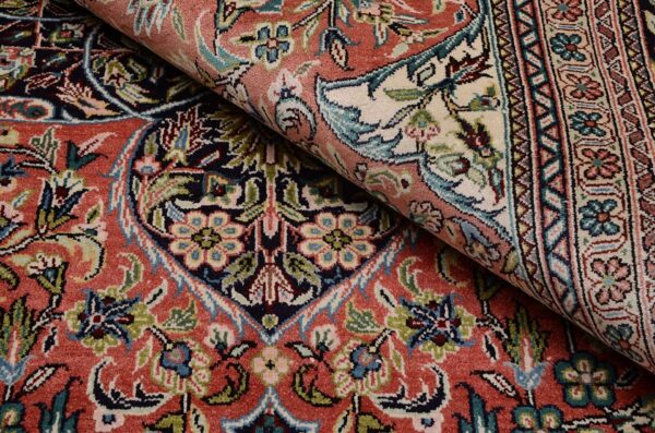 Ghom Orientteppich 202 × 302 cm, Seide, handgeknüpft