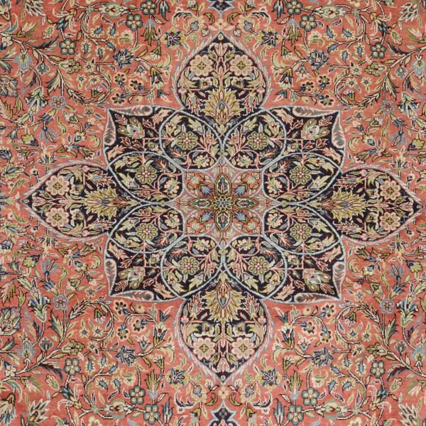 Ghom Orientteppich 202 × 302 cm, Seide, handgeknüpft