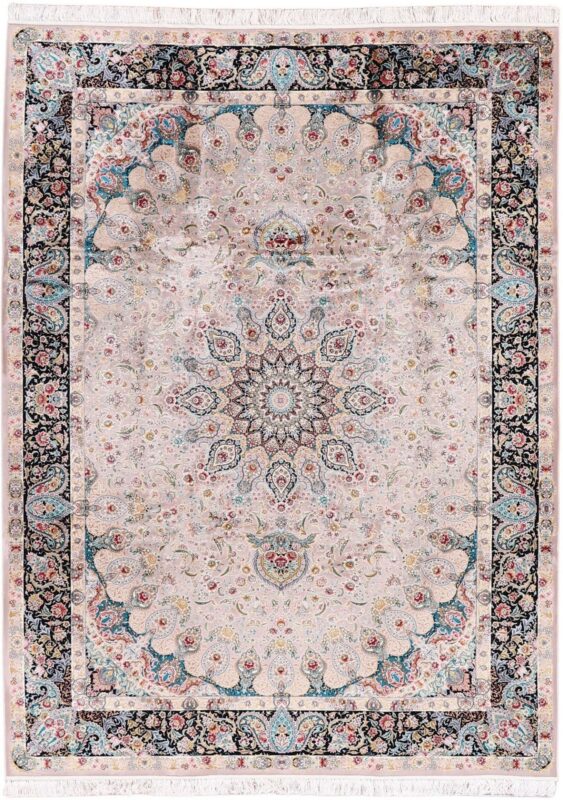 Ghom Orientteppich 250 × 350 cm, Seide, handgeknüpft exklusiv