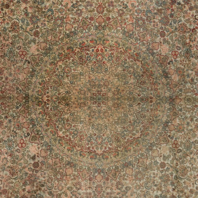 Ghom Orientteppich 275 × 370 cm, Seide, handgeknüpft exklusiv