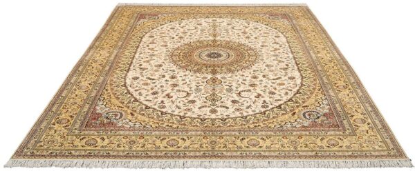 Ghom Orientteppich 276 × 364 cm, Seide, handgeknüpft Luxus