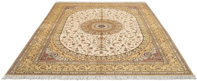 Ghom Orientteppich 276 × 364 cm, Seide, handgeknüpft Luxus