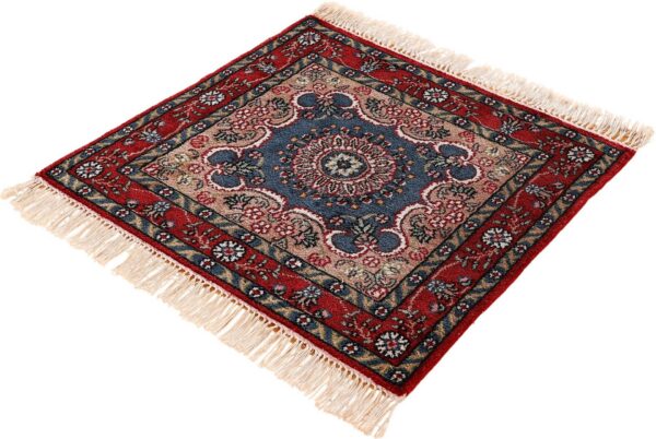 Ghom Orientteppich 45 × 45 cm, Seide, handgeknüpft