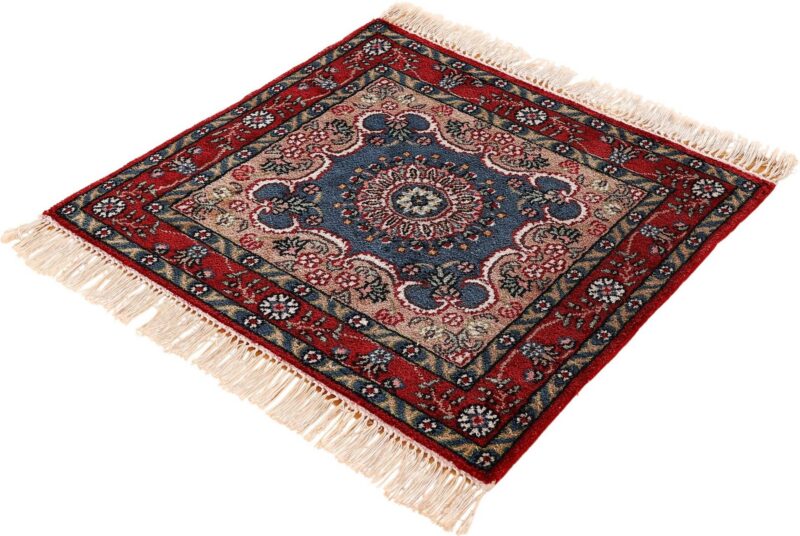 Ghom Orientteppich 45 × 45 cm, Seide, handgeknüpft