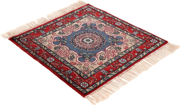 Ghom Orientteppich 45 × 45 cm, Seide, handgeknüpft