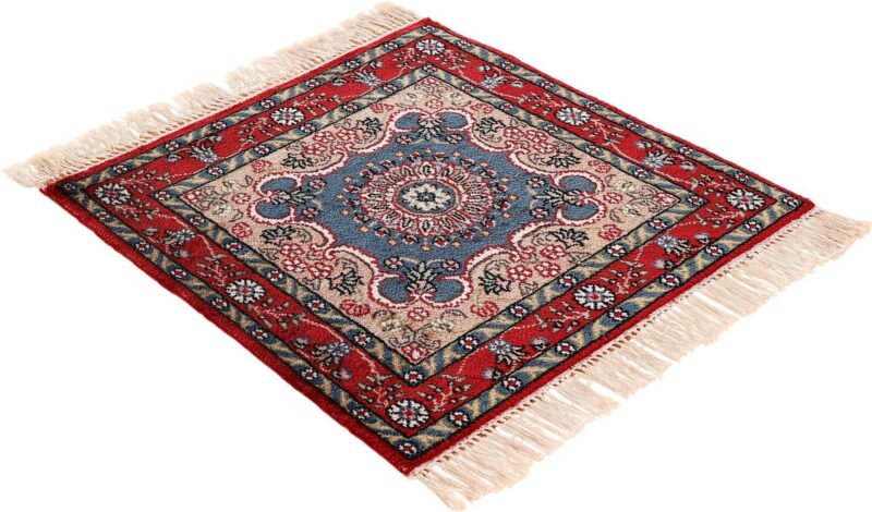 Ghom Orientteppich 45 × 45 cm, Seide, handgeknüpft