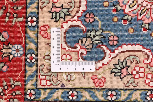 Ghom Orientteppich 45 × 45 cm, Seide, handgeknüpft