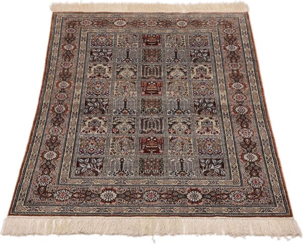 Ghom Orientteppich 76 × 122 cm, Seide, handgeknüpft exklusiv