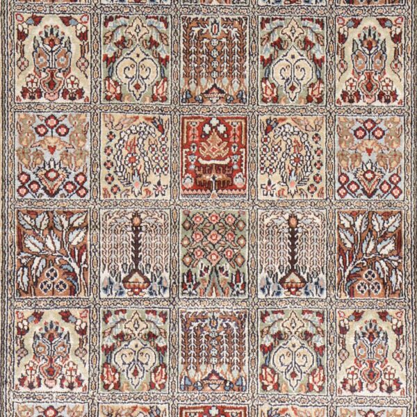 Ghom Orientteppich 76 × 122 cm, Seide, handgeknüpft exklusiv