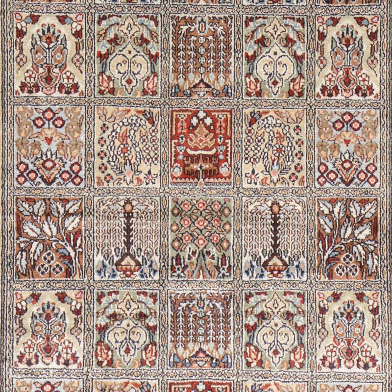 Ghom Orientteppich 76 × 122 cm, Seide, handgeknüpft exklusiv