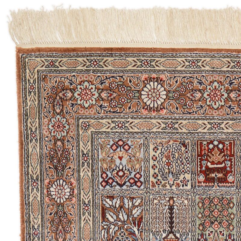 Ghom Orientteppich 76 × 122 cm, Seide, handgeknüpft exklusiv