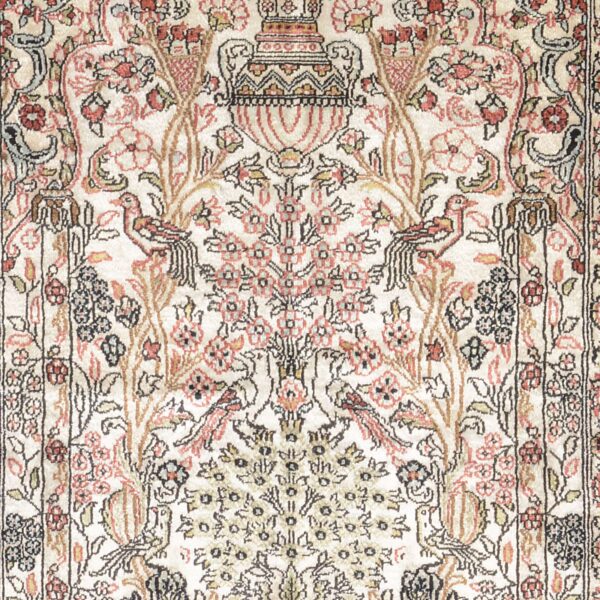 Ghom Orientteppich 78 × 117 cm, Seide, handgeknüpft exklusiv
