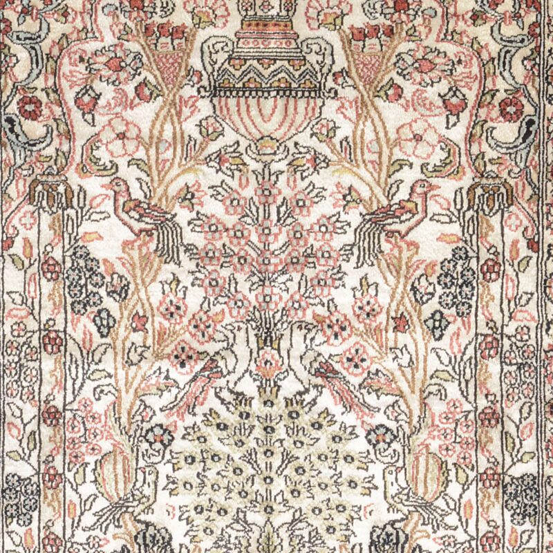 Ghom Orientteppich 78 × 117 cm, Seide, handgeknüpft exklusiv