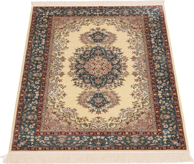 Ghom Orientteppich 78 × 121 cm, Seide, handgeknüpft