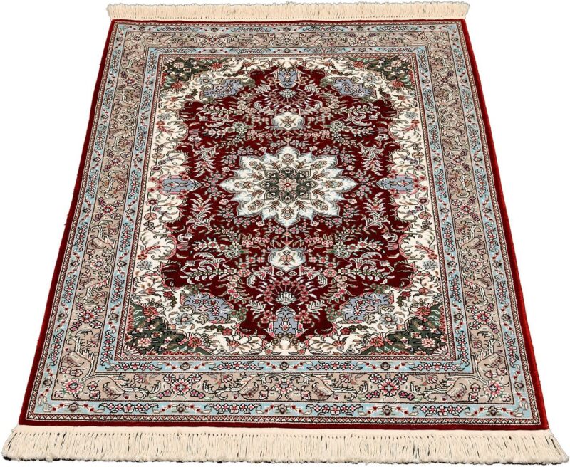 orientteppich-ghom-80-x-124-cm-seide-handgeknupft-1.jpg Ghom Orientteppich 80 × 124 cm, Seide, handgeknüpft