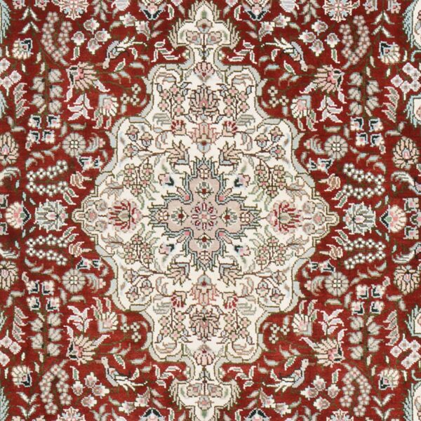 Ghom Orientteppich 80 × 124 cm, Seide, handgeknüpft