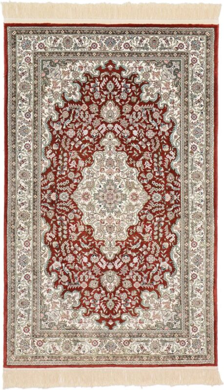 Ghom Orientteppich 80 × 124 cm, Seide, handgeknüpft