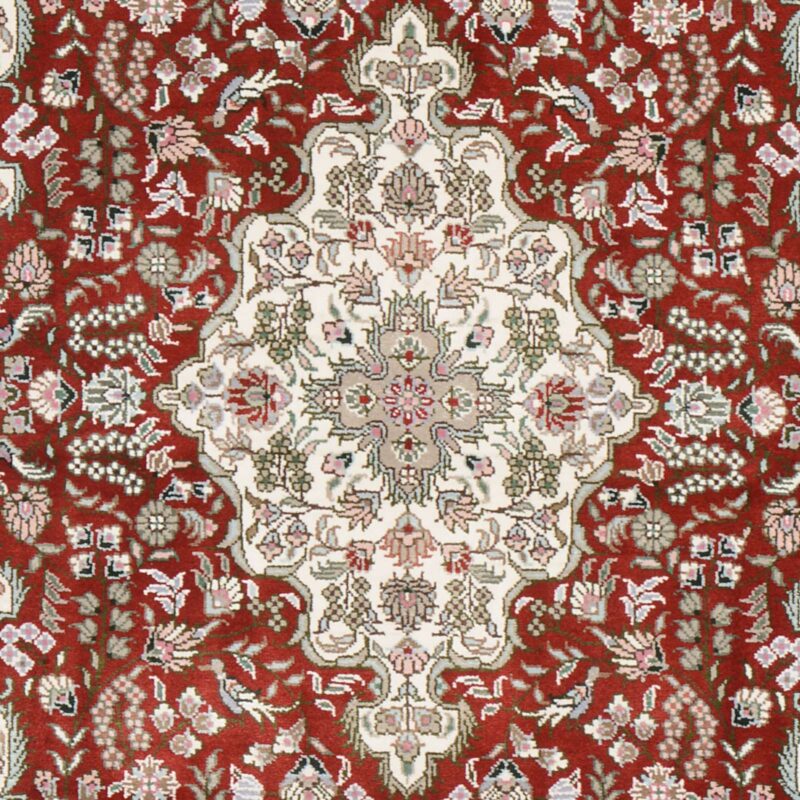 Ghom Orientteppich 80 × 124 cm, Seide, handgeknüpft