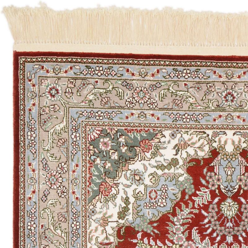 Ghom Orientteppich 80 × 124 cm, Seide, handgeknüpft exklusiv
