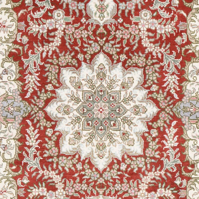 Ghom Orientteppich 80 × 124 cm, Seide, handgeknüpft exklusiv