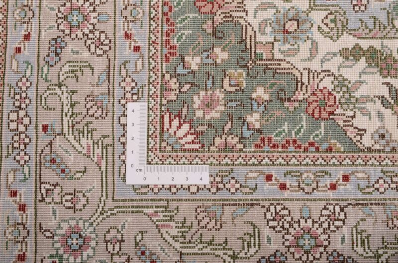 Ghom Orientteppich 80 × 124 cm, Seide, handgeknüpft exklusiv
