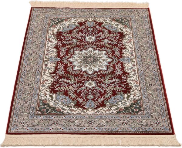 Ghom Orientteppich 80 × 124 cm, Seide, handgeknüpft exklusiv