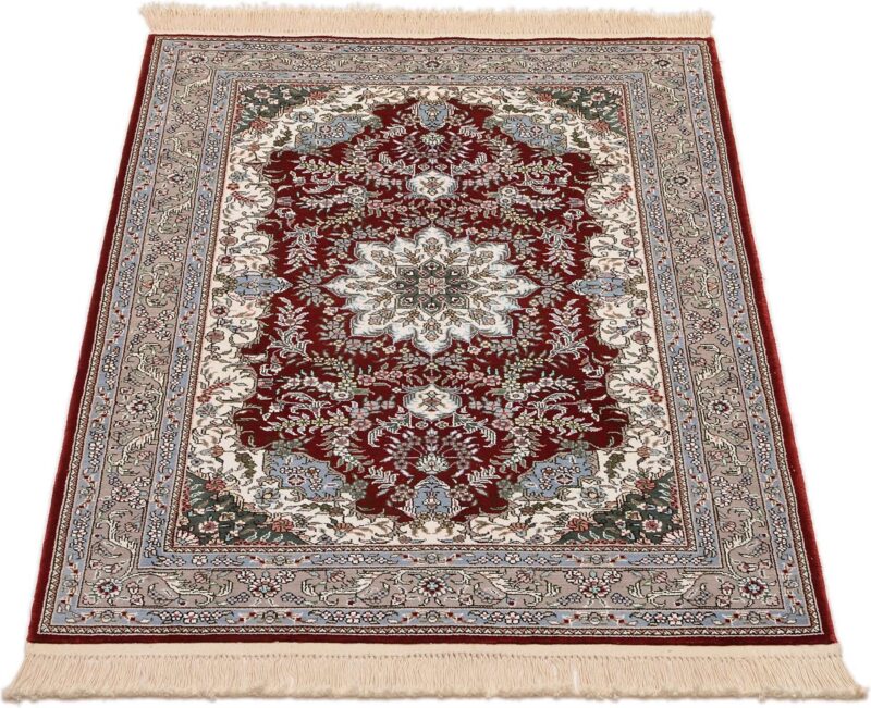Ghom Orientteppich 80 × 124 cm, Seide, handgeknüpft exklusiv