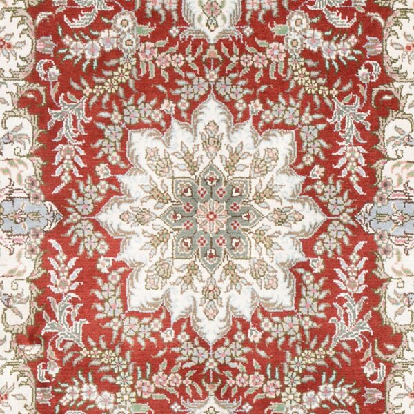 Ghom Orientteppich 80 × 124 cm, Seide, handgeknüpft exklusiv