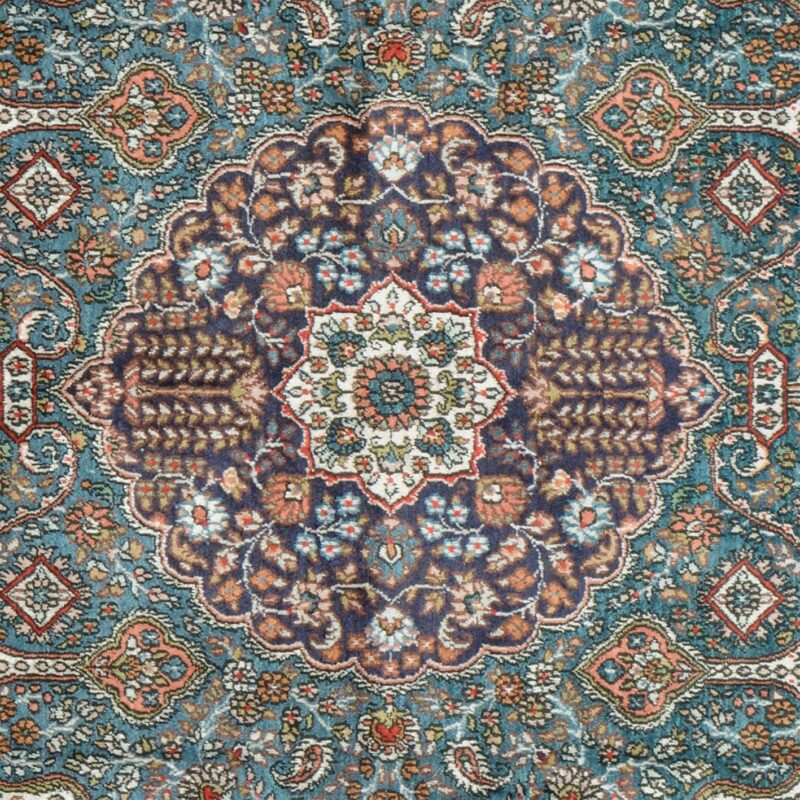 Ghom Orientteppich 92 × 150 cm, Seide, handgeknüpft