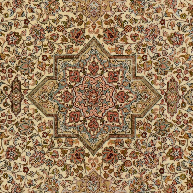 Ghom Orientteppich 92 × 152 cm, Seide, handgeknüpft